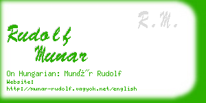 rudolf munar business card